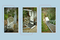 Modernisation monte-escaliers plateforme en pente Tessin
