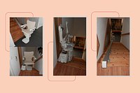 Montascale per scala dritta a Gals