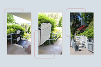 Inclined platform lift – providing access to hillside homes in Zumikon.