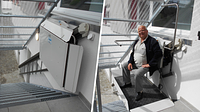 Rigert inclined platform lift makes a Lucerne restaurant accessible