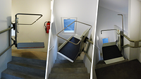 La piattaforma elevatrice rende accessibile un condominio nel Cantone Ticino