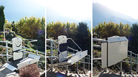 Montascale a piattaforma Rigert per esterni, aperti