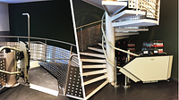 Montascale a piattaforma Rigert nell'area interna del ristorante Holy Cow