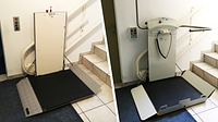 Montascale a piattaforma interno