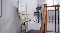 Rigi stairlift folded at the top