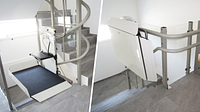 Rigert inclined platform lift provides access to commercial building in Bex