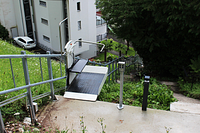 Plattformlift Pegasus Nova II Aussenbereich Mitten / offen