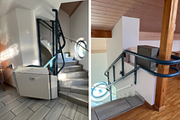 Montascale a piattaforma per interni / Scala a chiocciola