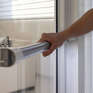 Full door with handrail