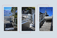 Rigert inclined platform lift for outdoor use in Orselina (Ticino)