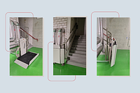 Inclined platform lift in Olten