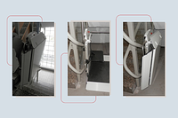 Treppenlift mit Plattform fürs Mehrfamilienhaus in Bönigen